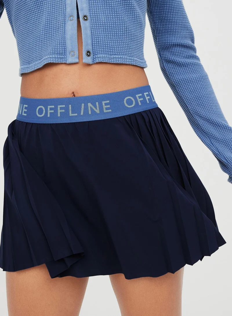 Aerie Pleated High Waist Skirt