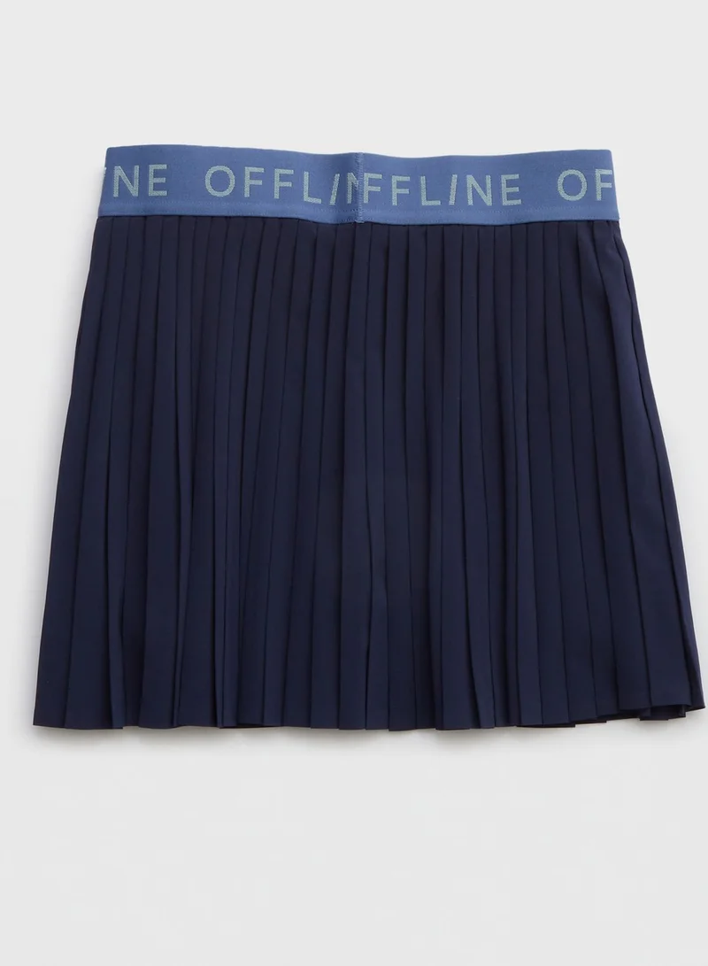 Aerie Pleated High Waist Skirt