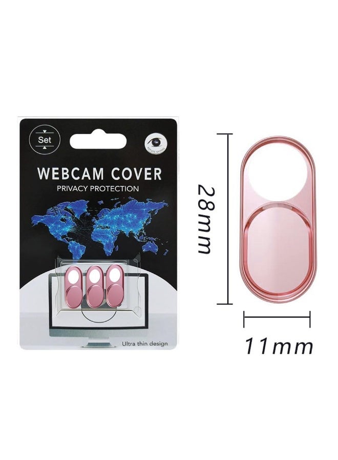 CloudValley JZS Webcam Cover Slide,0.7mm Ultra-Thin Metal Web Camera Cover for MacBook Pro, iMac, Laptop, PC, iPad Pro,iPhone, Protect Your Visual Prvacy,3 Pack,Rose Gold - Image 2