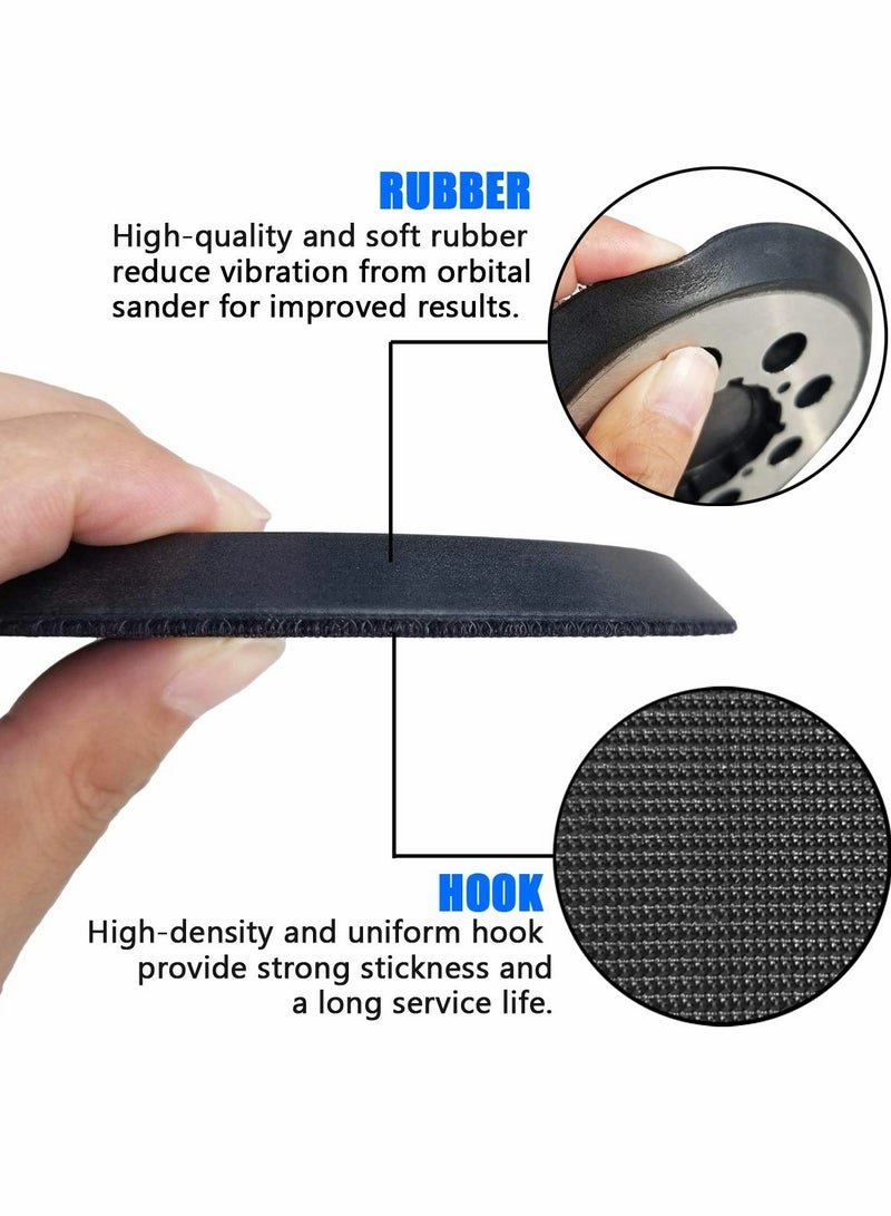 SOLARAE Random Orbital Sander Fits for 5" Hook-&-Loop Replacement Sander Pad for DeWalt DWE6423/6423K, DWE6421/6421K, DCW210B Random Orbital Sander - Direct Replacemnrt for Pad Part Number DWE64233 & N329079 - Image 2