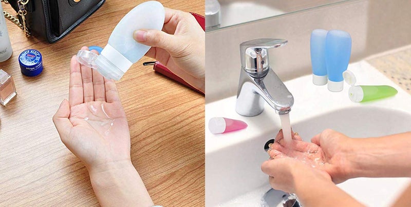 DIY Crafts DIY Crafts Transparent Refillable Containers for Cosmetics Travel Toiletry Bottle Set 10 Pack Design No 1 Pack Of 10 Pcs  - Image 4