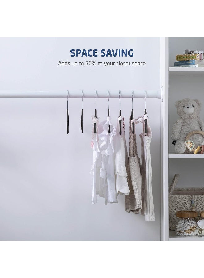 Zober Baby Velvet Hangers - 30 Pack Black - Image 4