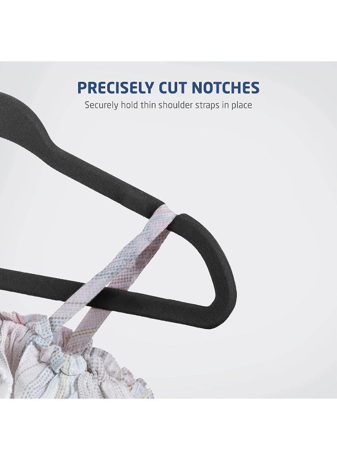 Zober Baby Velvet Hangers - 30 Pack Black - Image 5