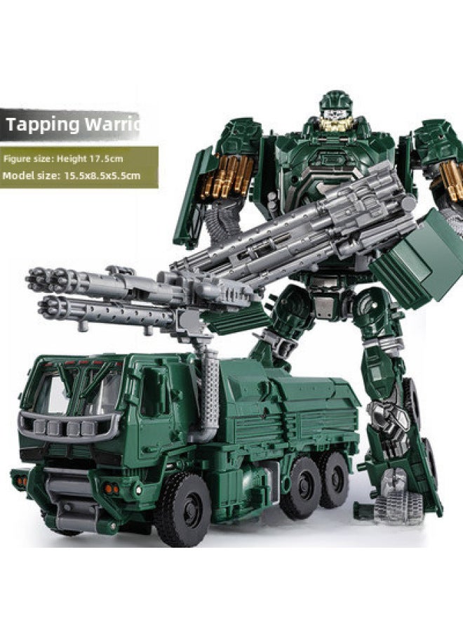 Children's Transformation Play 5 Bumblebee Dinosaur Megatron Boy Hand-made 6 Car Robot King Kong Sky Hand-made Model Play-Color:Cool-Optimus (alloy) - Image 4