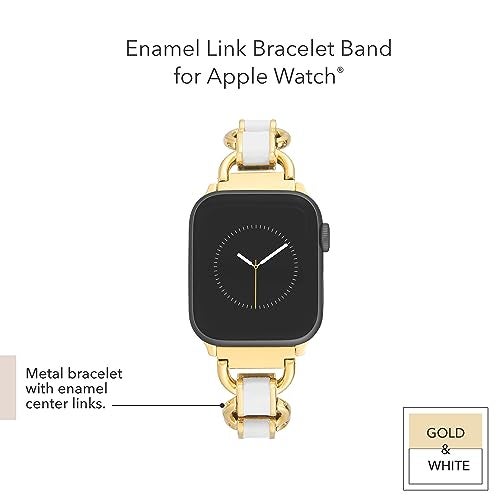 ANNE KLEIN سوار أن كليين النسائي من المعدن والمينا لساعة آبل، سوار موضة آمن وقابل للتعديل، بديل لسوار ساعة آبل، يناسب معظم المعاصم - Image 2