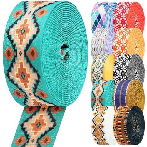 YOGHAVRS Nylon Webbing 1.5 Inch Patterned Webbing Strap High Strength Nylon Strap for Bags Indoor Outdoor Gear Crafting DIY Repairing Belt Camping Hiking Sports - Image 1