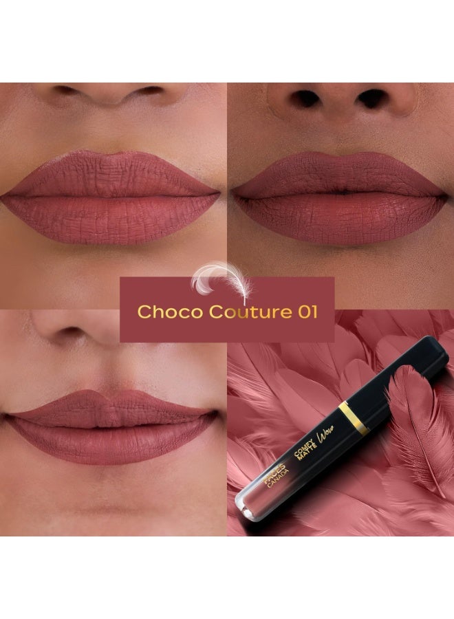 Facescanada FACES CANADA Comfy Matte Wow Liquid Lipstick - The Latte Edit, (3.8ml x 2) | Choco Couture 01 + Cocoa Crush 07 | Long Lasting | Matte Finish | Lipstick Combo | Pack of 2 - Image 5