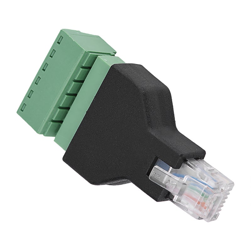 1Pcs Ethernet RJ12 6P6C Male to 6 Pin Screw Terminals Adapter Connector - Image 4