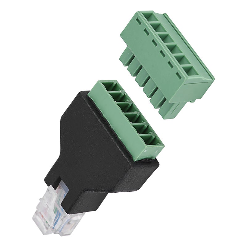 1Pcs Ethernet RJ12 6P6C Male to 6 Pin Screw Terminals Adapter Connector - Image 1