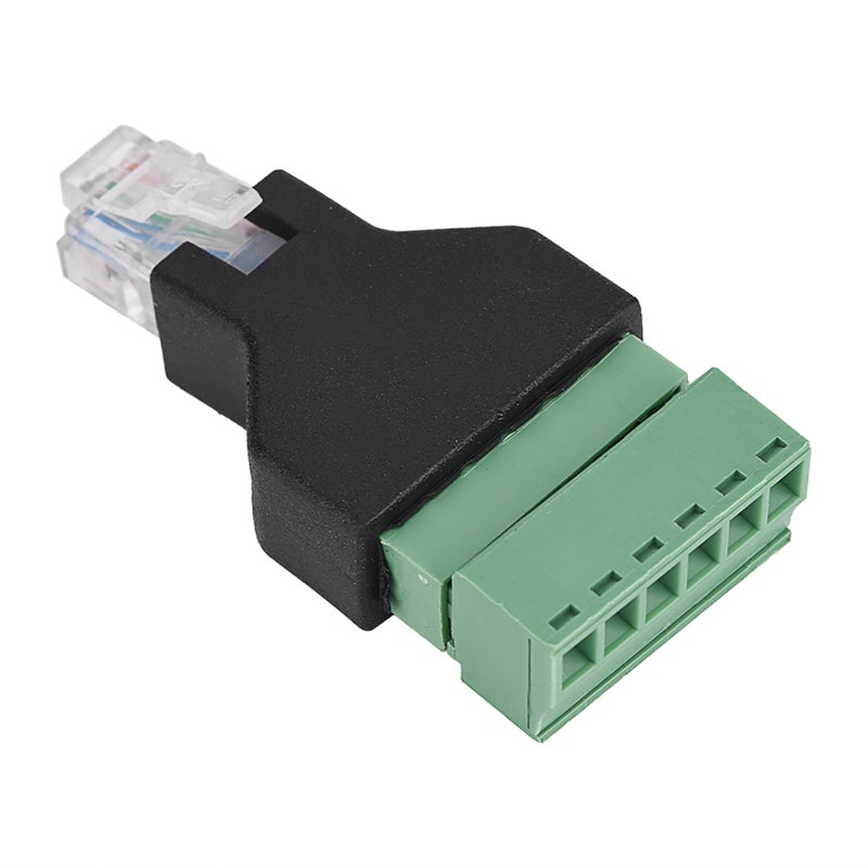 1Pcs Ethernet RJ12 6P6C Male to 6 Pin Screw Terminals Adapter Connector - Image 2