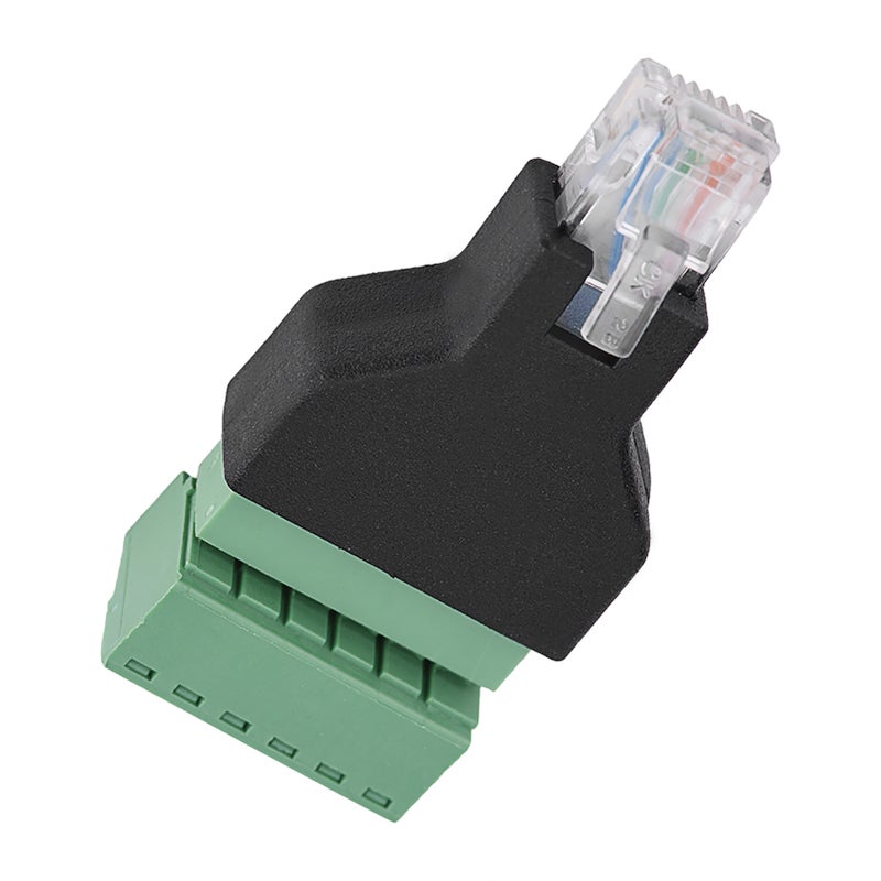 1Pcs Ethernet RJ12 6P6C Male to 6 Pin Screw Terminals Adapter Connector - Image 3