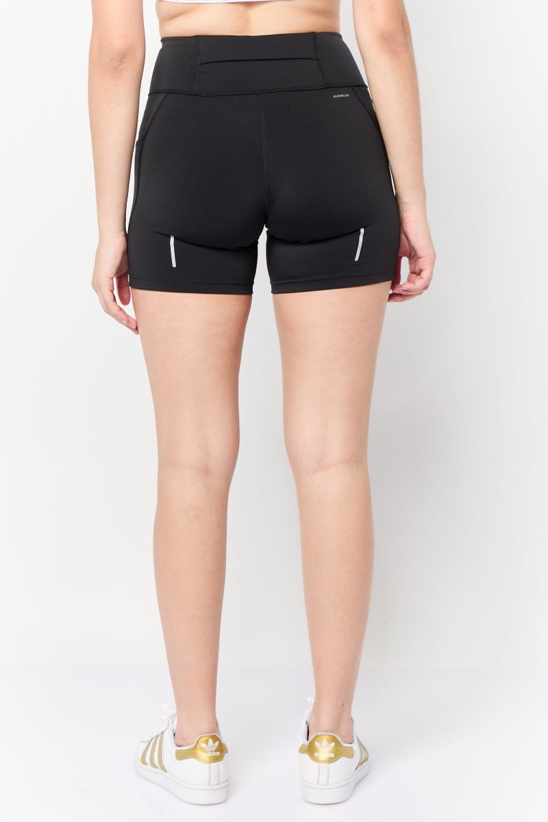 Adidas Women Tight  Fit Running Shorts, Black - Image 4