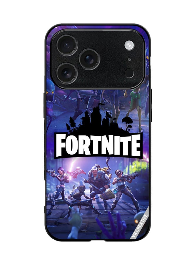 VR CREATIVE Protective Case Cover For Apple iPhone 17 Pro Fortnite Design Multicolour