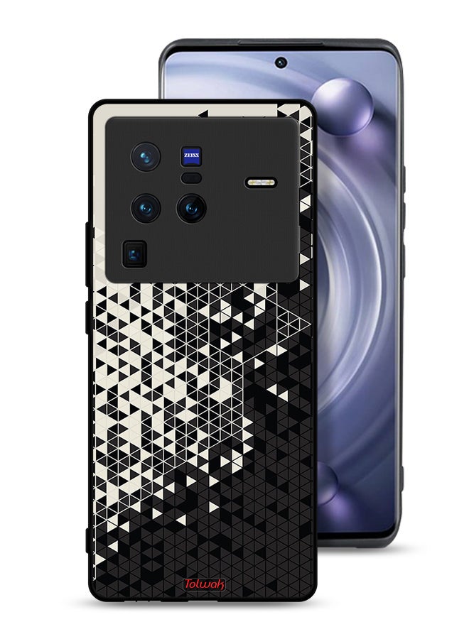 Tolwak Vivo X80 Pro Protective Case Cover Pattern Digital Art Triangle - Image 1