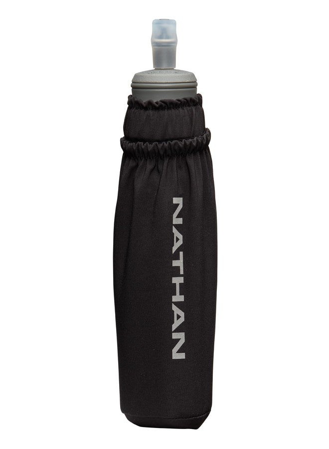 Nathan - Pinnacle 14oz Soft Flask Black/Reflective Silver OSFM - Image 1