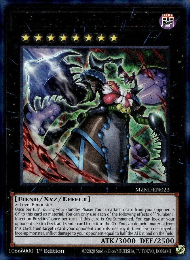 Yu-Gi-Oh! Number 1: Infection Buzzking - MZMI-EN023 - Ultra Rare - 1st Edition