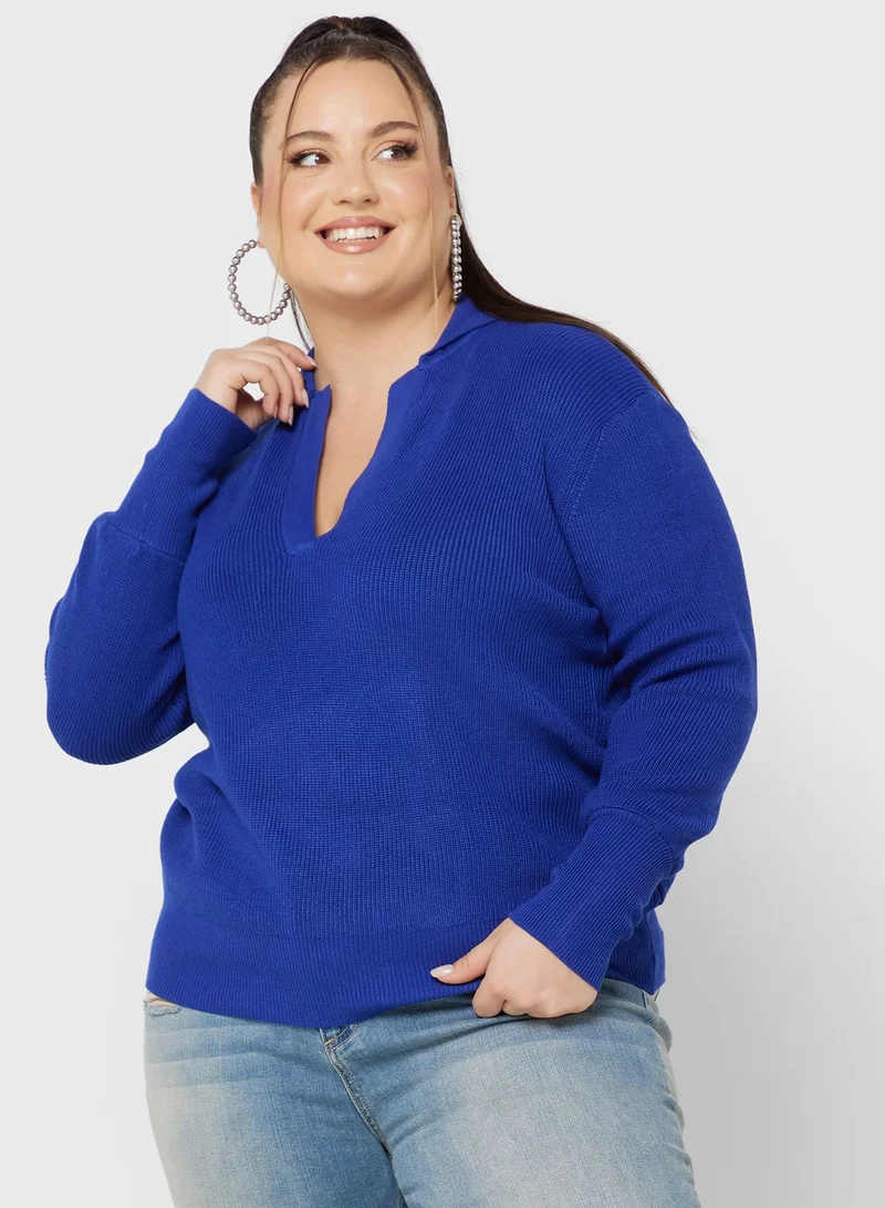 Ginger Plus Polo Sweater