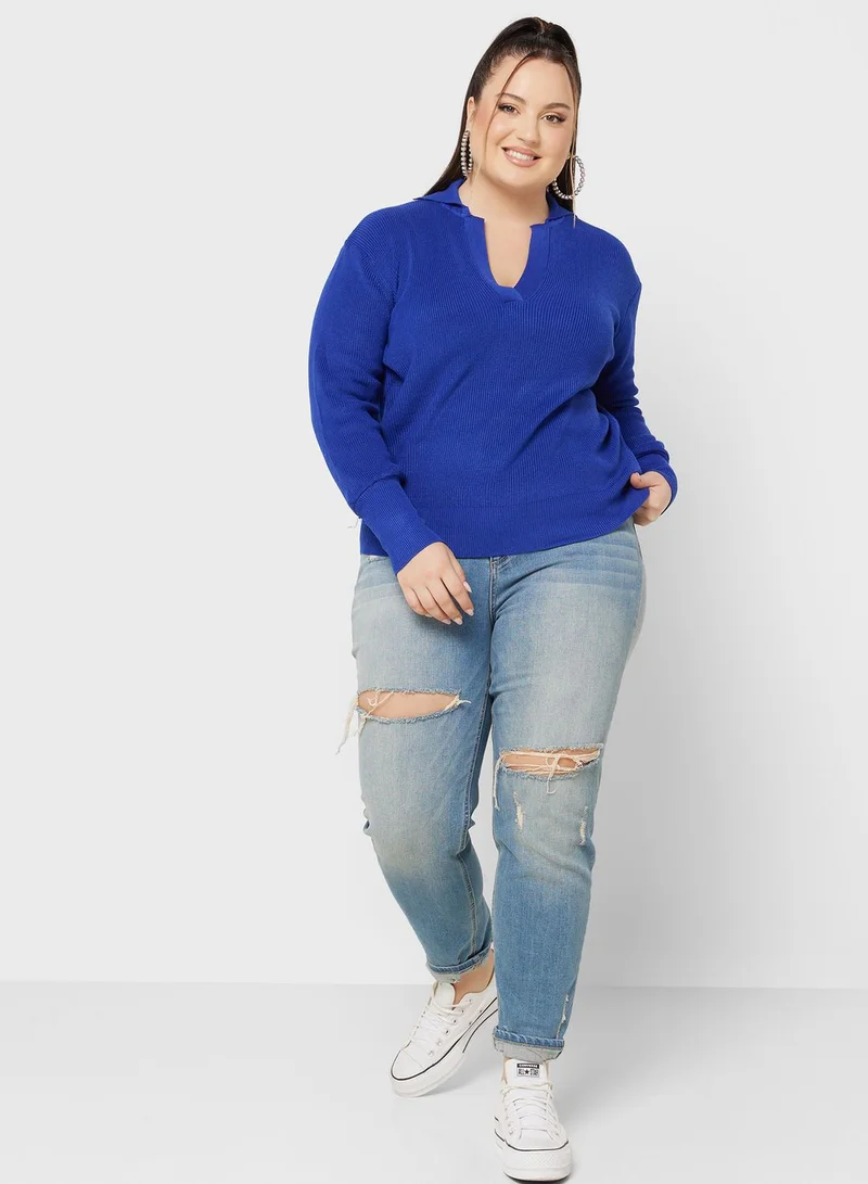 Ginger Plus Polo Sweater