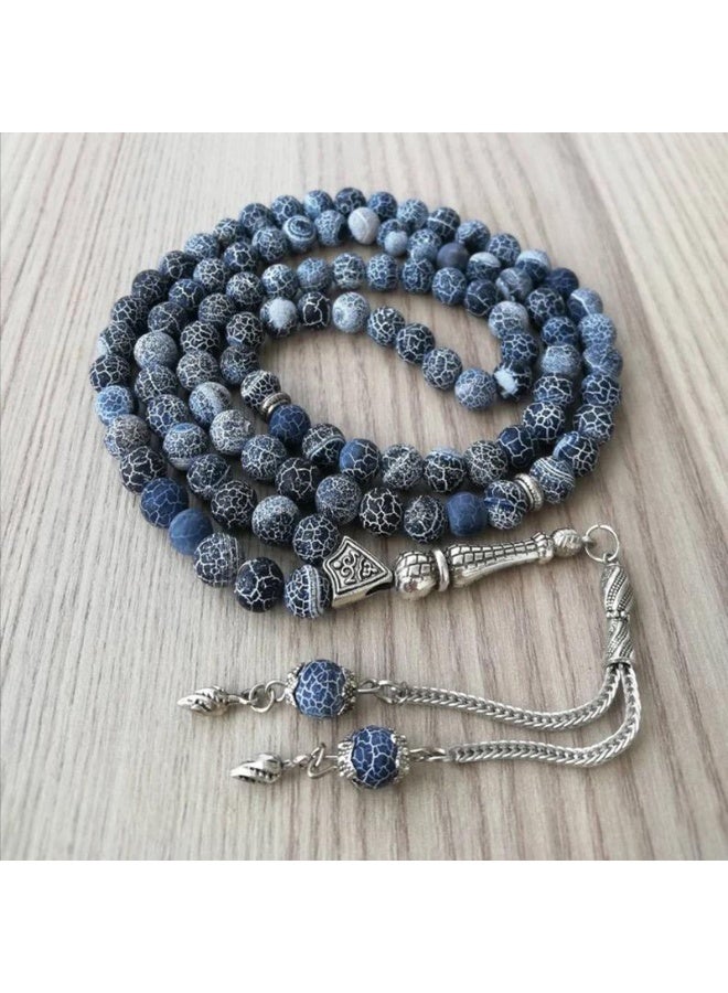 NIBEMINENT 99 Weathered Agate Prayer Beads/Tasbih/10mm