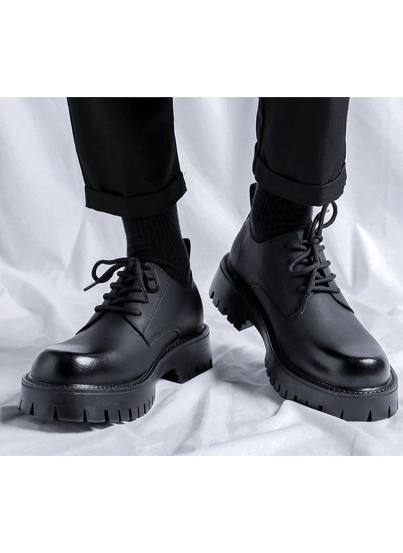 Warrior - Versatile Retro Casual Leather Shoes - Image 1