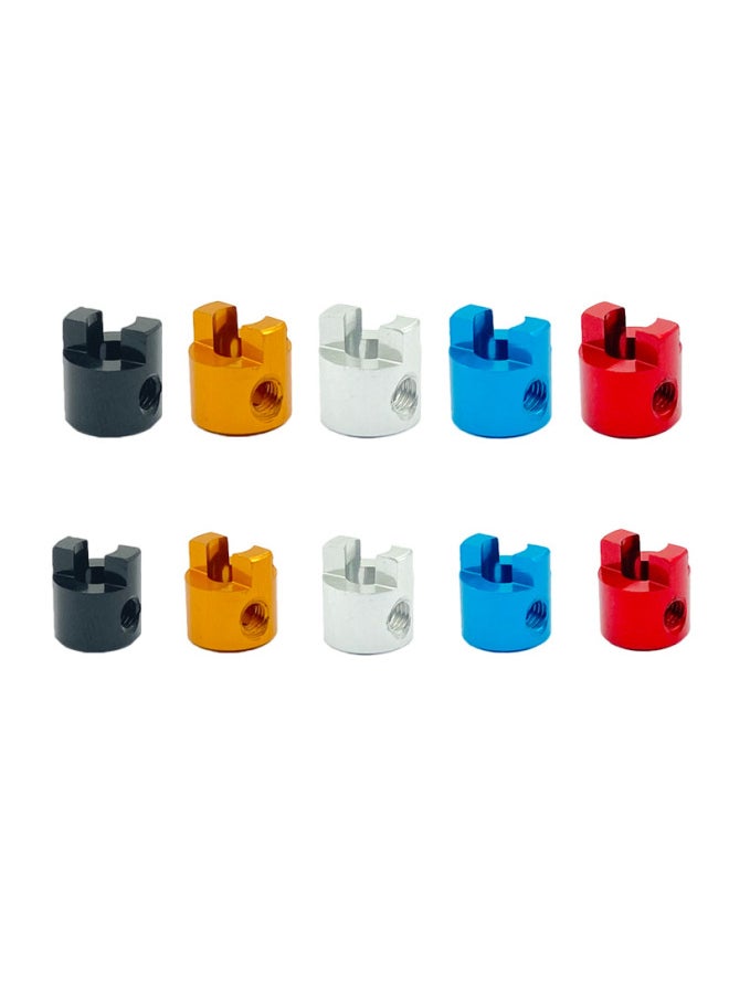 Generic - Paddle Fork Multi-model Shaft Shaft Paddle Fork Model Marine Aluminum Alloy/copper Propeller Card Remote Control Boat Accessories-Color:4mm Red 1PCs - Image 1