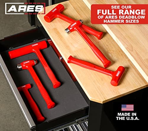 ARES 23049 – 8oz Slim Line Deadblow Hammer – Heavy Head Delivers Powerful Striking Force – Slim Profile Head Design for Greater Impact Accuracy - Made in USA - Image 5