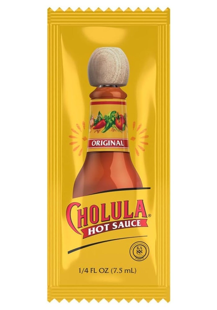Cholula Original Hot Sauce Packets - 200 Count Individual Hot Sauce Packets with Mexican Peppers and Signature Spice Blend - Image 4