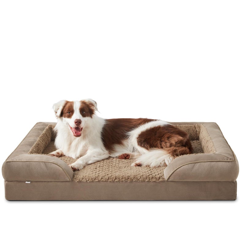 INVENHO Orthopedic Large Dog Bed, Washable Waterproof, Egg-Crate Foam Dog Couch Bed with Washable Removable Cover, Waterproof Lining and Nonskid Bottom - Image 1