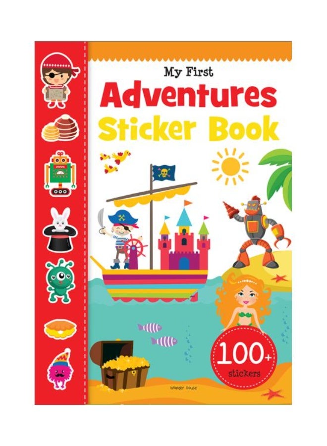 Kids Adventures Sticker Activity Book with 100+ Colorful Illustrated Stickers for Fun Learning Interactive Preschool Sticker Book to Develop Creativity, Motor Skills and Early Thinking