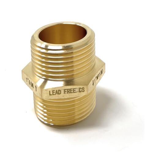 Cascada Showers Cascada 1" G Thread (British BSPP) Male to 1" NPT Thread Male Pipe Fitting Adapter - Lead-Free - Image 1