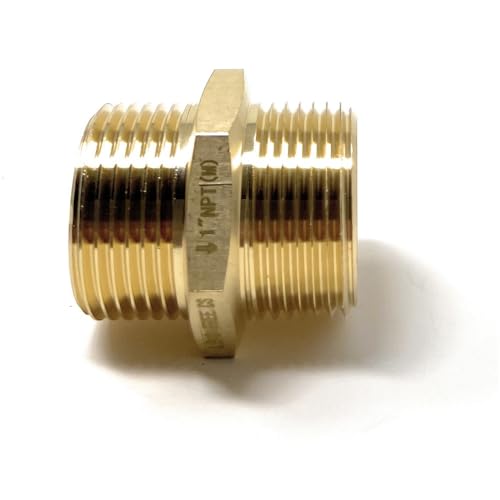 Cascada Showers Cascada 1" G Thread (British BSPP) Male to 1" NPT Thread Male Pipe Fitting Adapter - Lead-Free - Image 3