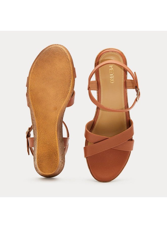 Metro - Metro Women's Tan Slingback Sandals (6 UK/39 EU, 34-9911) - Image 1