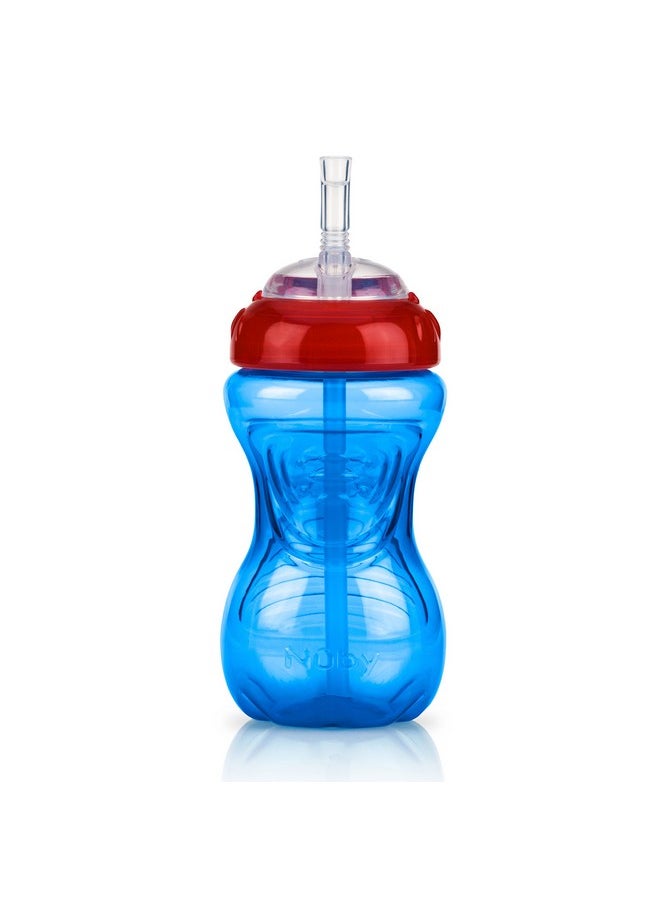 Nuby Nuby No-Spill Sippy Cup with Flex Straw - (3-Pack) 10-Ounce Bottles - Sippy Cups for Toddlers 12+ Months - Neutral Color Training Cups for Toddlers  - Image 3