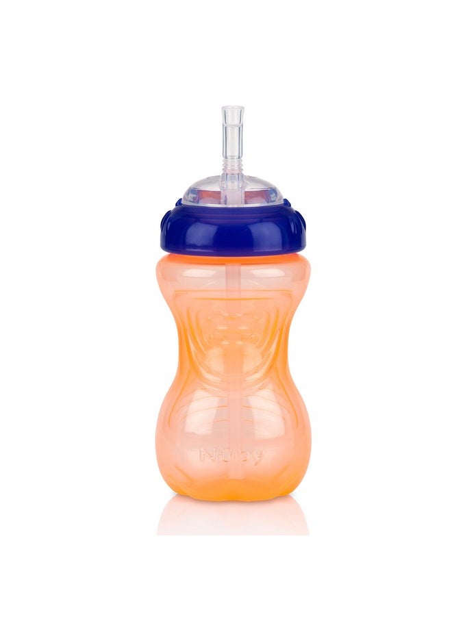 Nuby Nuby No-Spill Sippy Cup with Flex Straw - (3-Pack) 10-Ounce Bottles - Sippy Cups for Toddlers 12+ Months - Neutral Color Training Cups for Toddlers  - Image 4