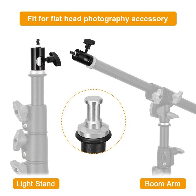 UTEBIT 2PCS Rapid Adapter Convert with 1/4" Screw, UTEBIT 1/4 Thread Photography Light Stand Adapter, Multi Functional Metal Camera Bracket Mount Adaptor, Photo Studio, Photography Accessory - Image 3