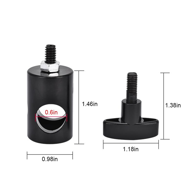 UTEBIT 2PCS Rapid Adapter Convert with 1/4" Screw, UTEBIT 1/4 Thread Photography Light Stand Adapter, Multi Functional Metal Camera Bracket Mount Adaptor, Photo Studio, Photography Accessory - Image 5