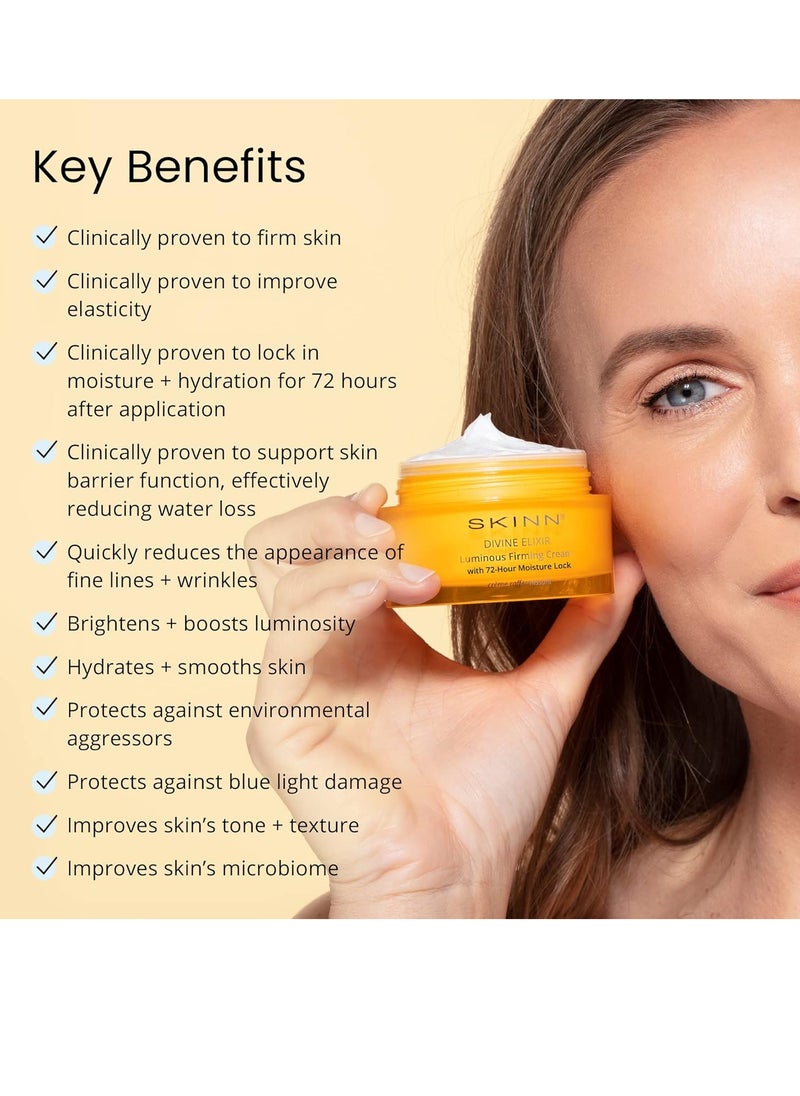 Skinn SKINN Luminous Firming Cream - Facial Skin Care Cream Improves Elasticity, Plumps and Lifts Sagging Skin-Maintains Hydration to Reduce Fine Lines,Strengthen Skin’s Barrier Function-Manuka Honey  - Image 3