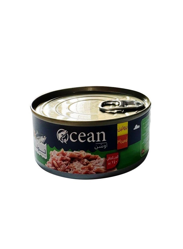 Ocean Shredded Tuna in Sunflower Oil 140g | Natural Canned Tuna | High Protein & Omega-3 | Ready to Eat - Image 1