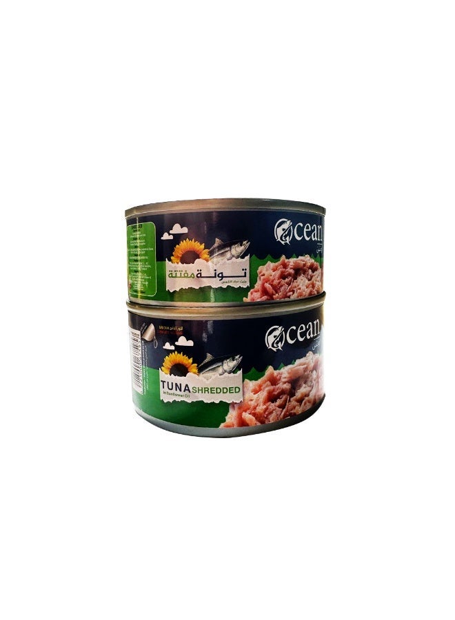 Ocean Shredded Tuna in Sunflower Oil 140g | Natural Canned Tuna | High Protein & Omega-3 | Ready to Eat - Image 2