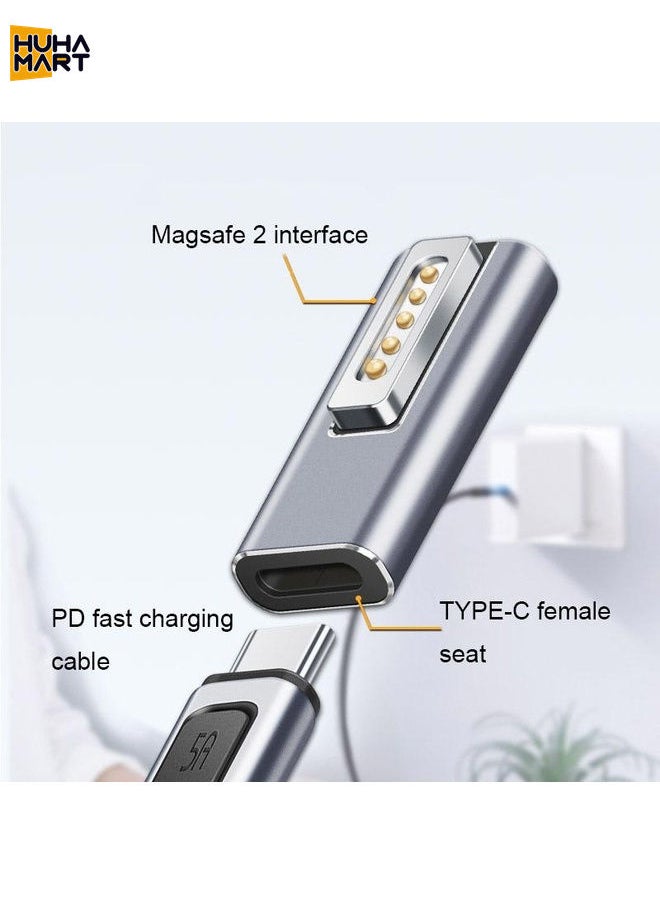 Type-C/USB-C to Magsafe1/2 Charging Adapter Supports PD Charging(Type-C to Magsafe 2 T)