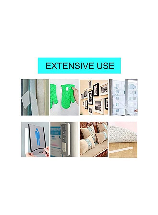 PROMASS promass Hook and Loop Strip Tape 8M Self Adhesive Sticky Back Fastening Tape 20mm Wide (8M White)  - Image 2
