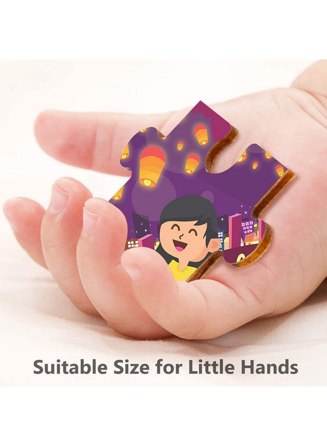 ويبي أحجية الصور المقطوعة الخشبية لمهرجان الفوانيس من ويبي كيدز، 24 قطعة، متعددة الألوان - Image 4