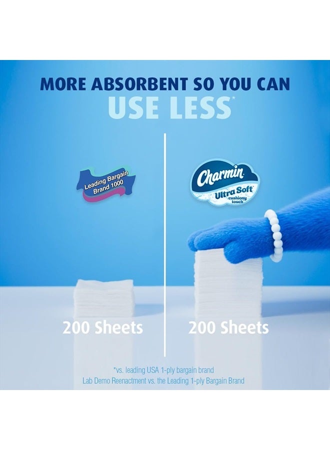 Charmin Ultra Soft Cushiony Touch Toilet Paper, 30 Family Mega Rolls = 153 Regular Rolls - Image 4