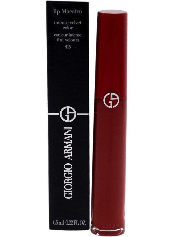 Giorgio Armani Lip Maestro Lip Gloss - # 415 (Red Wood) 6.5ml/0.22oz - Image 1