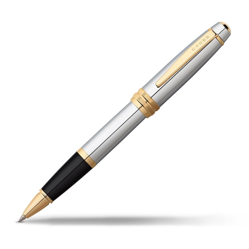 Cross Bailey Refillable Rollerball Pen Presented in a Premium Gift Box - Medium Point, Black Ink, Medalist - Image 1