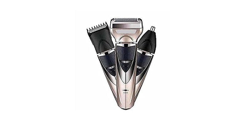 Veentus Men Professionals Design 3 In 1 Perfect Shaver, Hair Clipper And Nose Trimmer Rechargeable Beard And Moustaches Hair Machine And Trimming With Cord And Without Cordless Use., Gold - Image 5