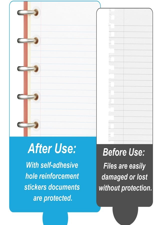 YooNotee 10000 Pcs Self-Adhesive Hole Reinforcement Stickers 1/4" Diameter Non-Printable Transparent Hole Punch Reinforcement Labels for Loose-Leaf Binder Papers Home Office - Image 4