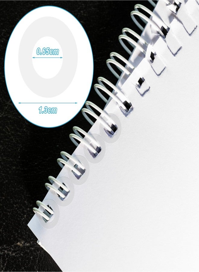 YooNotee 10000 Pcs Self-Adhesive Hole Reinforcement Stickers 1/4" Diameter Non-Printable Transparent Hole Punch Reinforcement Labels for Loose-Leaf Binder Papers Home Office - Image 3
