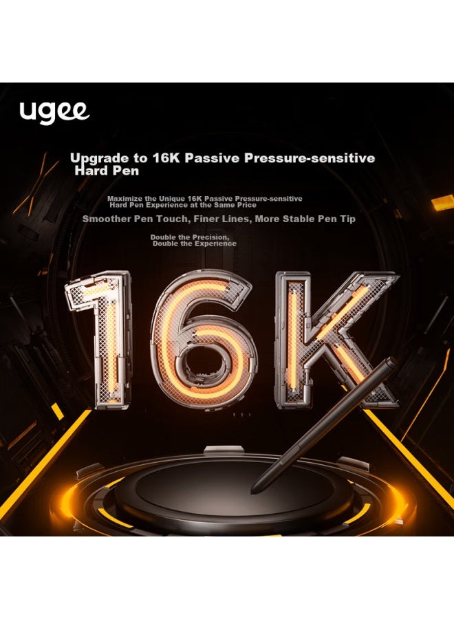 Ugee Digital Drawing Tablet, 16k Pressure Sensitivity, Drawing Pad, Writing Pad, Drawing Board, Writing Pad For Computer, Online Class Writing Pad, Drawing Board, Electronic Drawing Board M908 - Image 3