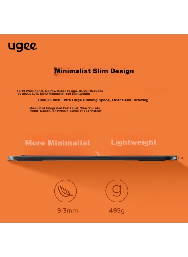 Ugee Digital Drawing Tablet, 16k Pressure Sensitivity, Drawing Pad, Writing Pad, Drawing Board, Writing Pad For Computer, Online Class Writing Pad, Drawing Board, Electronic Drawing Board M908 - Image 4